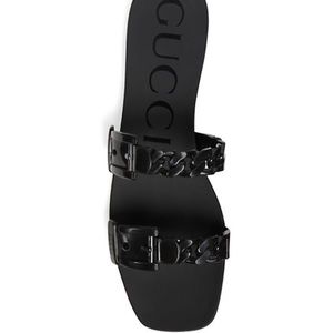 Gucci Rubber Slide Sandals
